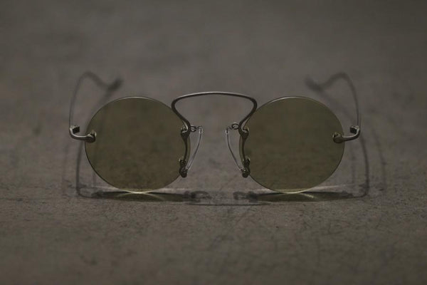 RIGARDS X UMA WANG Joint Stainless Steel Frameless Glasses RG00UW9(A) Series RG-RG00UW9(A)-LV Green Lenses